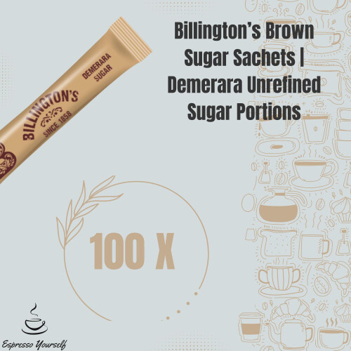 200x Sugar Sachets – 100 White Silver Spoon  100 Brown Billington’s Su 1