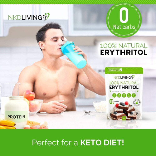 100% Natural Erythritol 3 Kg - Zero Calories Sugar Replacement (1 x 2