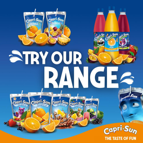 Capri-Sun Double Strength Orange Squash (1 Litre) - No Added Sugar - 2