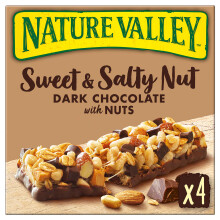 Nature Valley Sweet & Salty Nut Dark Chocolate w/ Nuts, 4 x 30g