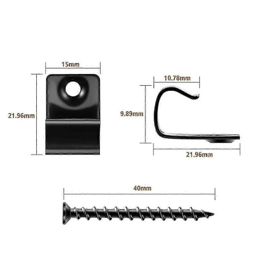 Stainless Steel Start Clips Deck Clips Universal Decking Clips with Decking Screws for Composite De