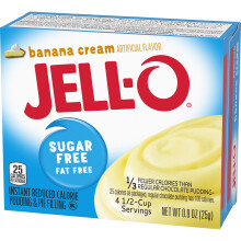 JellO Banana Cream Sugar Free Pudding Pie Filling 4Pack by Kraft Food