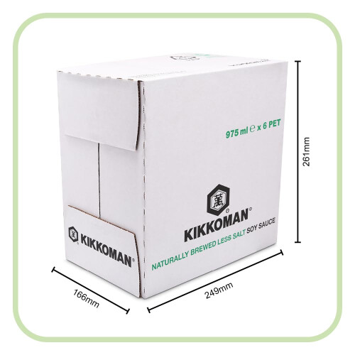 Kikkoman Less Salt Soy Sauce 1 Litre (Pack of 1