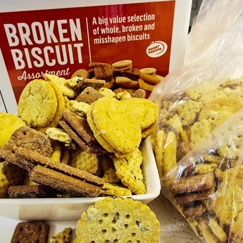 Assorted Broken Biscuits Misfit Value Box - Mixed Snacks 1.3kg Bulk 1