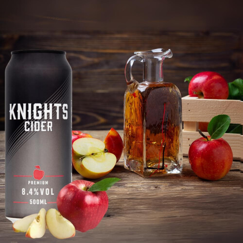 Knights Cider Premium Multi-pack, 24 x 500ml Cans 2