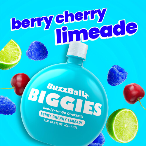 BuzzBallz Biggies Berry Cherry Limeade, Ready to Drink Berry 1