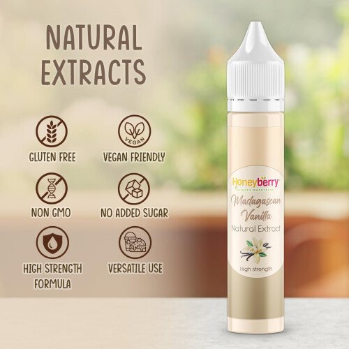 HONEYBERRY Natural Madagascan Vanilla Extract 30ml – 2