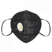 20 Pieces Respirator Mask Ffp2 Face Mask with Valve Black