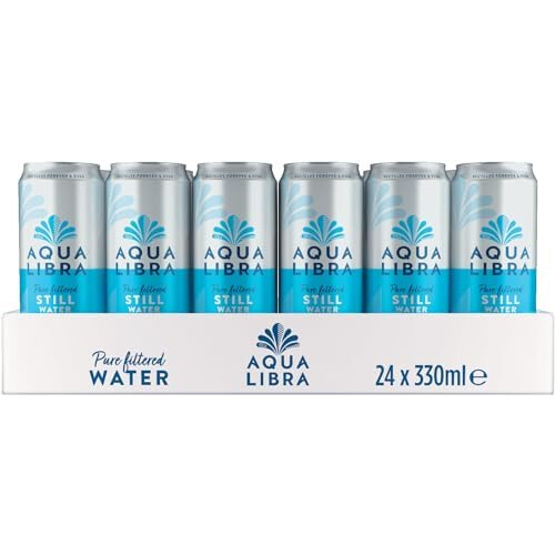 Aqua Libra Still Water 330 ml Pack of 24 Cans 2