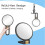 5530x Magnifying Travel Hand Mirror with Handle, Double-Sided 1x 30x Magnification 4