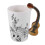 Creative Ceramic Guitar Handle Coffee Mug - Unique Feng Shui Design for Home Office 1