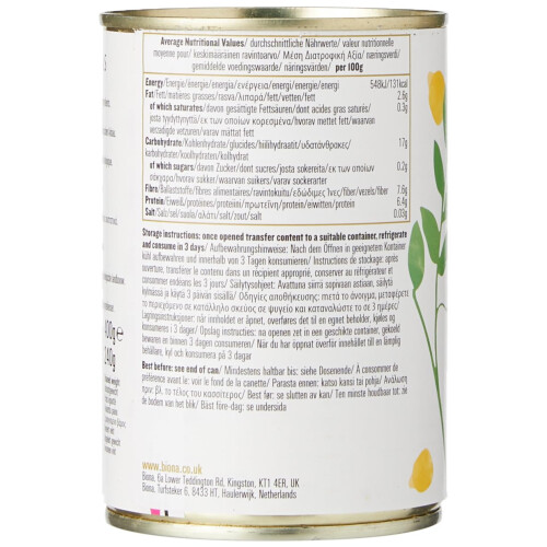 Biona Organic Chick Peas, 4 x 400 2