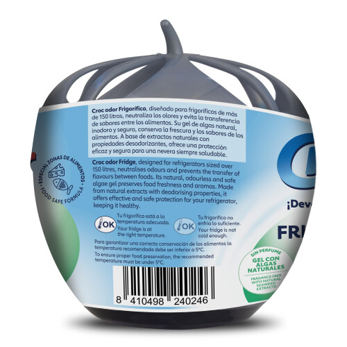 Croc'Odor xl Fridge Deodoriser, Fresh, 140 g, Pack of 2