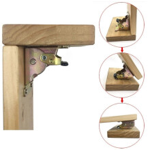 4pcs Self Locking Hinge with Strong Bearing Capacity for Iron Folding Hinge Table Leg Brackets