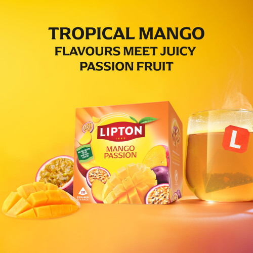 Lipton Mango Passion Fruit Infusion Herbal Tea Bags - Mango & Passion 1