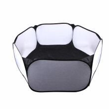 Children Fence Tent Toys Hexagonal Fence Foldable Fence for Pets Black