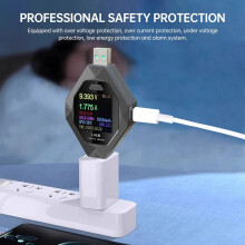 New Multi-Function Voltage Current Power Meter Type-C&USB 1.44inch Fast Charging Power Detection Analyzer Testing Tools