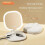As Shown LED Makeup Mirror, 1X/3X Magnification, Portable Foldable Travel Vanity Mirror 4
