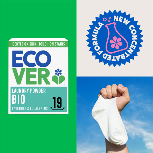Ecover Ecover Bio Laundry Detergent Powder, Laundry Washing Detergent, Fresh 2