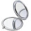 Silver Magnifying Compact Mirror for Purses, Folding Mini Double Sided Travel Makeup Mirror 2
