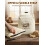 Weenkler Beeswax Bread Bag 2 Pack Reusable Linen Storage Bags with 3