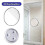 Silver 20x Magnifying Makeup Mirror with 3 Suction Cups, Cosmetic Tool 5