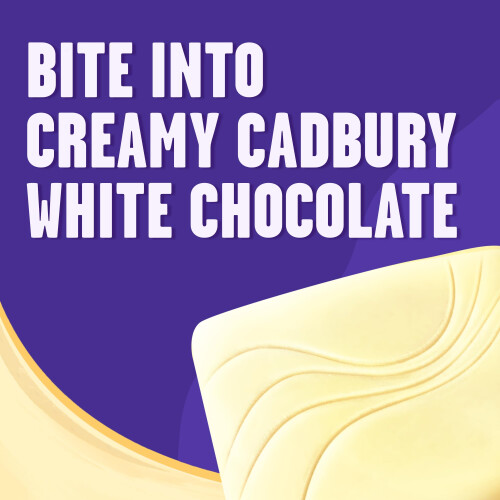 Cadbury Cadbury White Mega Buttons, White Chocolate Share Pouch 192 g (Pack 2