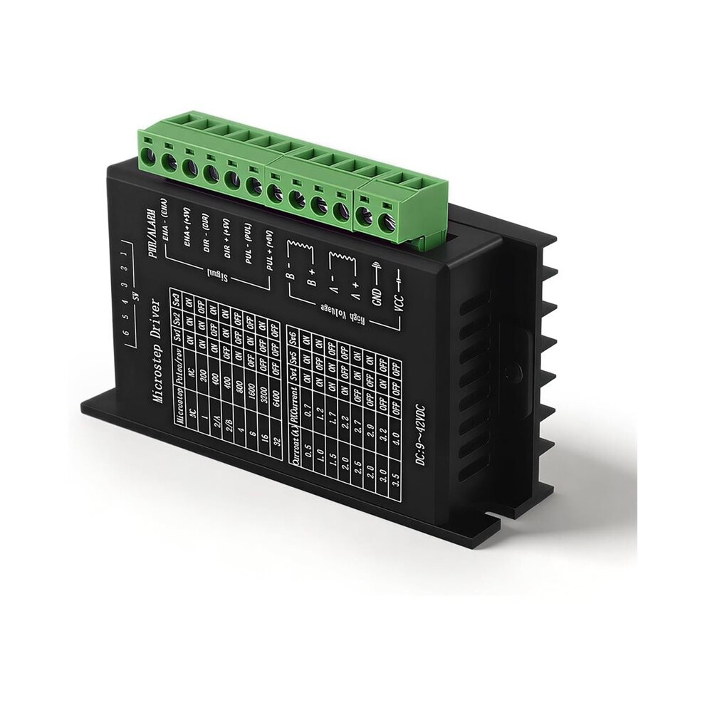 Stepper Motor Driver,Tb6600 9-40V 4A 1-32 Microstep Adjustable With Over-Current Protection For Cnc Router Diy Hobbyists 6032726667759