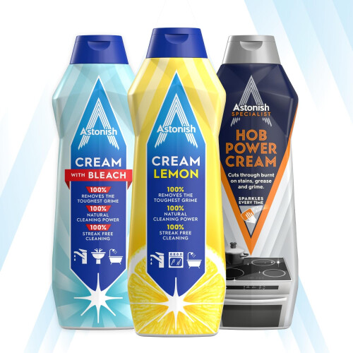Astonish Astonish Multipurpose Cream Cleaner Lemon Fresh Scent Multipack Streak 2