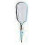 Specchio cosmetico quadrato con manico, semplice, resistente, trasparente, alla moda, blu, per casa e negozio. 2