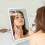 Specchio per il trucco con luce, specchio ingranditore 5x 5