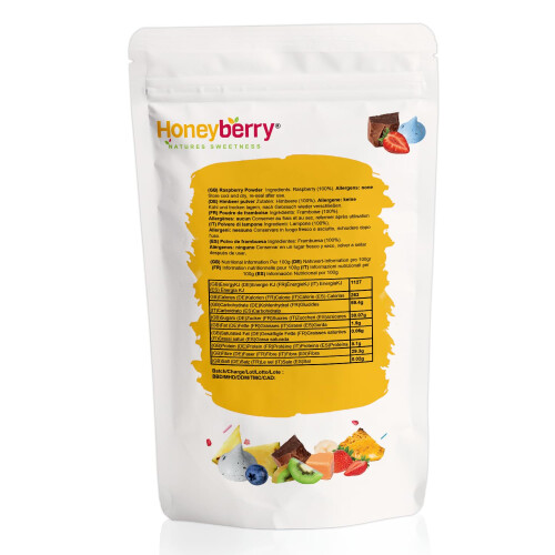 Freeze Dried Raspberry Powder 100g - Finely Milled Fruit Powder - 1