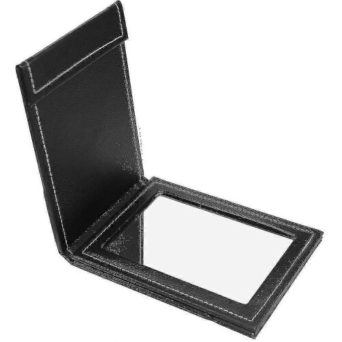 Miroir de maquillage pliable et portable avec support réglable, noir 1