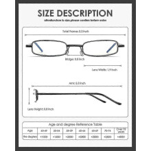 (300 Diopters) 3 Pack Slim Pocket Reading Glasses For Men Women Blue Light Blocking Compact Readers Spring Hinge Me-Yvan