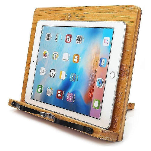 Book stand, cookbook holder, 5 height adjustable, 33.5 x 23.4 cm