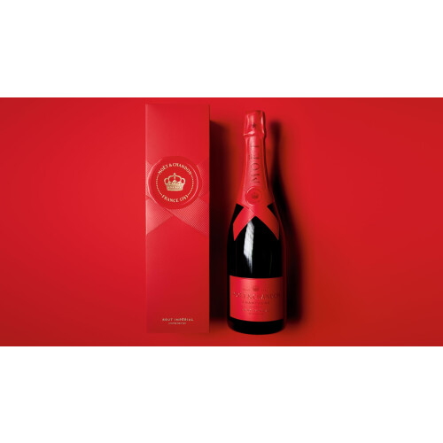 Moet & Chandon Moët & Chandon Brut Impérial Champagne, Red Limited Edition Gift 1