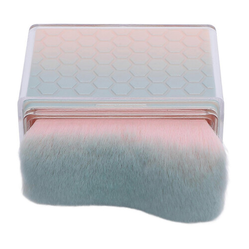 Blue Pink Gradient Angled Flat Head Makeup Brush, Soft Foundation & Nail Art Brush 1