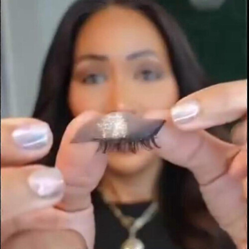 Black Adjustable Eyelash Stickers & Eyeshadow Combo, Reusable False Lashes for Beginners 2