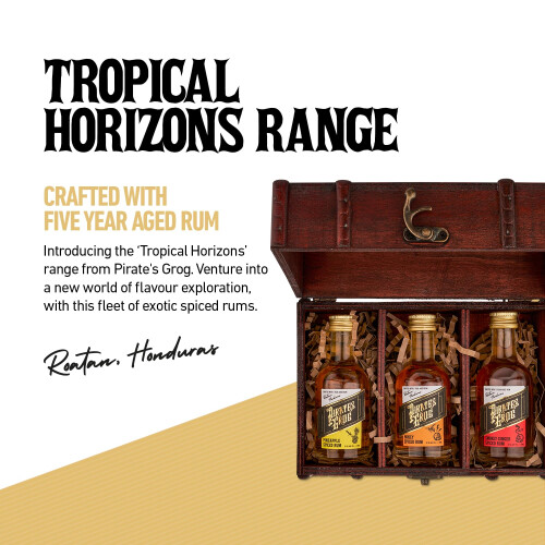 Pirate's Grog Spiced Rum Gift Set Miniatures - 3 x 50 ml Bottles | 2