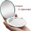 1x/10x Green LED Magnifying Compact Mirror – Foldable Pocket Lighted Travel Makeup Mirror 3