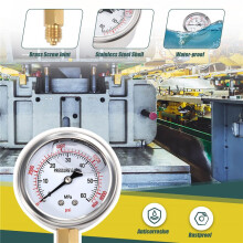 Hydraulic Pressure Guage Excavator Hydraulic Pressure Test Kit With Testing Hose Coupling And Gauge Tools