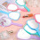 Handheld Compact Travel Makeup Mirror with Handle, Portable Personal Cosmetic Mirror Bulk Set 4