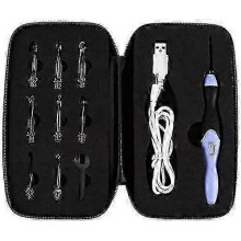 9 In 1 Led Crochet Needle Set with 9 Interchangeable Heads for Knitting Needles And Sewing Tools (purple)