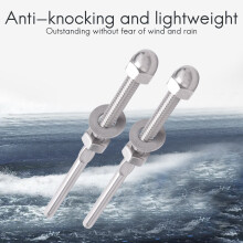 50 Pcs Stainless Steel Handrail Railing Cable Tensioner Threaded Stud End Fitting For 1/8 Inch Cable Wire (50 Pack)