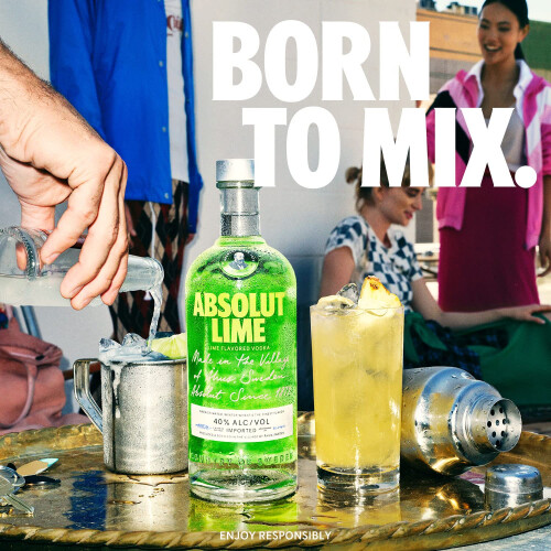 Absolut Lime Flavoured Swedish Vodka, 70 2