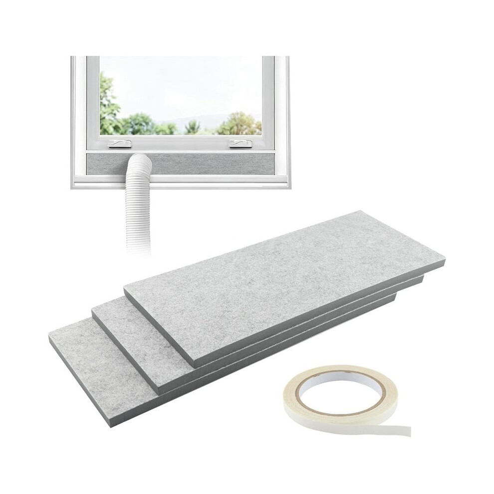 Double Layer Insulation Foam Panels, Portable Air Conditioner Window Vent Kit, Adjustable Ac Window Seal Panels 4712755535473