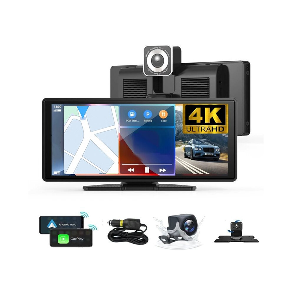 Wireless Carplay Screen For Car 10.26" 4K 360 Rotation Dash Cam Carplay&Android Auto Car Stereo 1080P Backup Camera 6031353636428