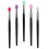 Black 14.6x0.9cm Eyeshadow Brushes Set 5Pcs Pink Makeup Gift 2