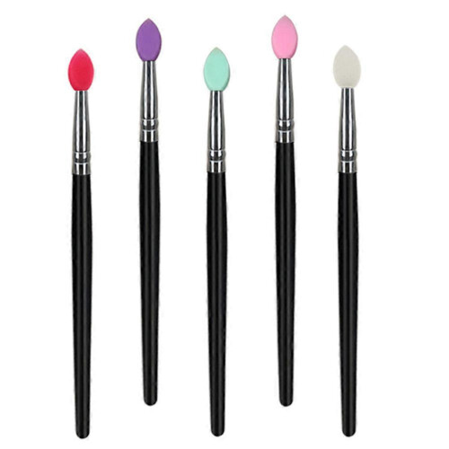 Black 14.6x0.9cm Eyeshadow Brushes Set 5Pcs Pink Makeup Gift 2