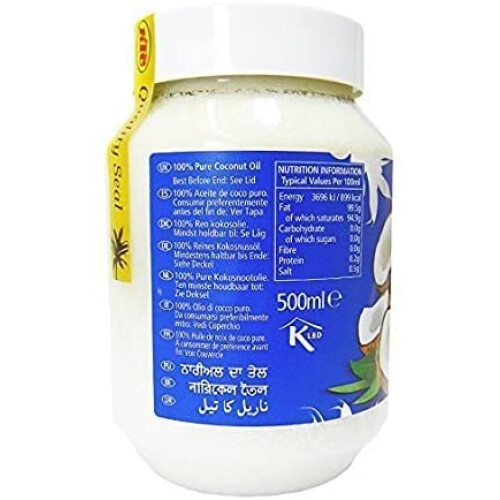 KTC 100% Pure Coconut Oil 500ml (Pack of 1